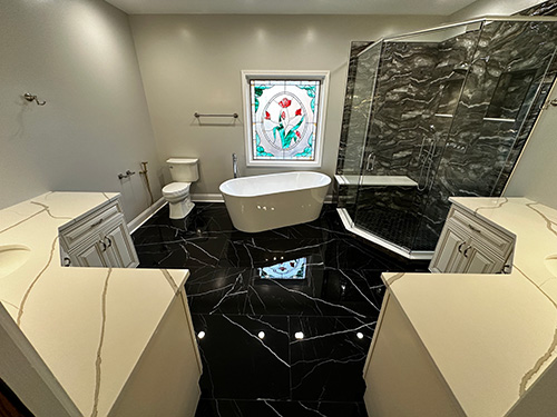 Luxury Master Bathroom Remodel in Glen Ellyn