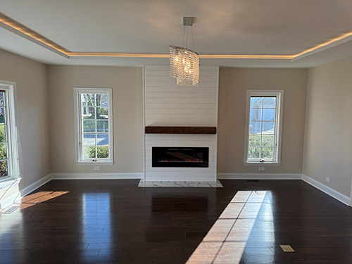 Elegant Living Room Renovation in Glen Ellyn
