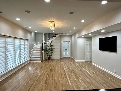 Complete Staircase Relocation & Living Space Renovation – Lombard, IL